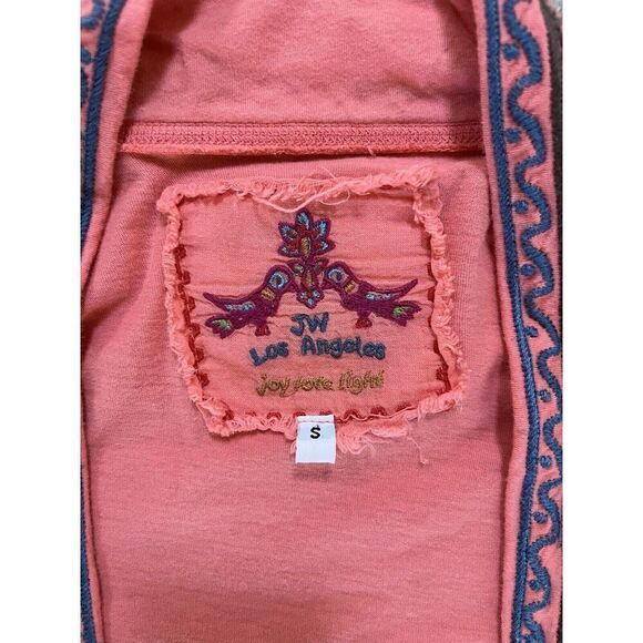 Johnny Was Coral Kimono Cotton Embroidered Sweater Cardigan Jacket Women’s S - Picture 4 of 10